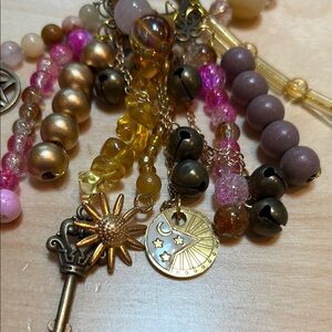 Bohemian Charm Amulet with Real Crystals